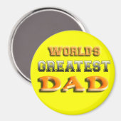 世界最高パパ マグネット (正面/裏面)