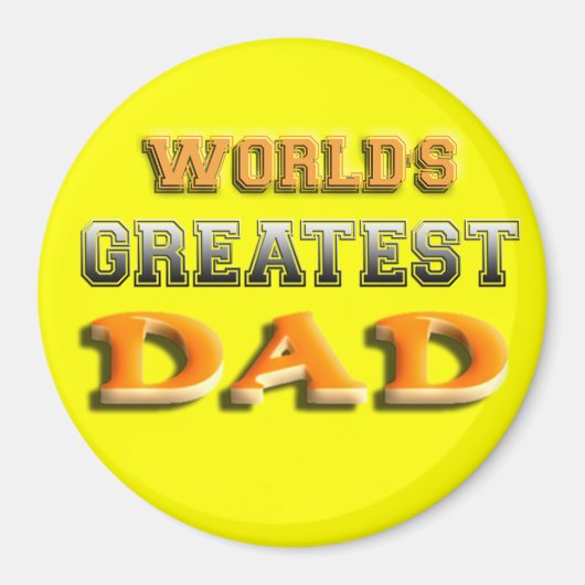 世界最高パパ マグネット (正面)