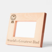 世界最高パパ レーザー彫刻フレーム (左)