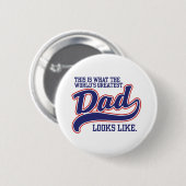 世界最高パパ 缶バッジ (正面&裏面)