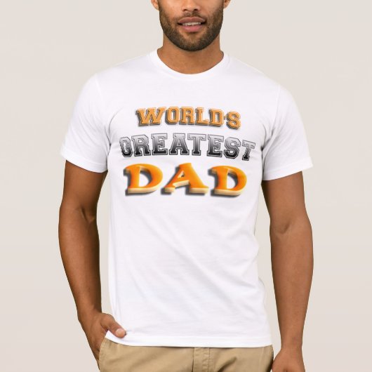 世界最高パパ Tシャツ (正面)