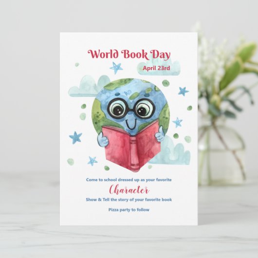 世界本の日 招待状 (スタンド正面)