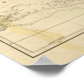 世界東半球の地図 ポスター (角)