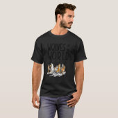 世界森林動物狩りハンターの狼 Tシャツ (正面フル)