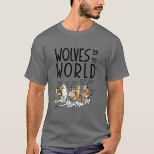 世界森林動物狩りハンターの狼 Tシャツ