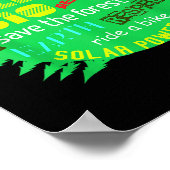 世界森林周辺の環境保護L ポスター (角)