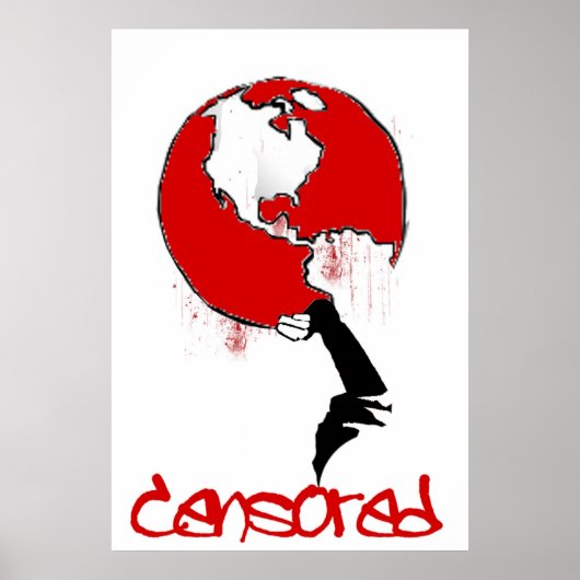 世界検閲を受けた ポスター (正面)