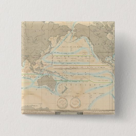 世界気候図 缶バッジ (正面)