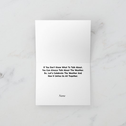 世界気象日世界気象カード シーズンカード (内部)