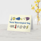 世界気象日 カード (黄色い花)