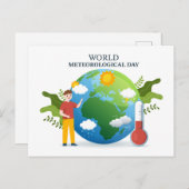 世界気象日 シーズンポストカード (正面/裏面)