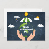 世界気象日 シーズンポストカード (正面/裏面)
