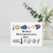 世界気象日 ポストカード (スタンド正面)