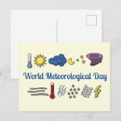 世界気象日 ポストカード (正面/裏面)