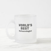 世界気象最高の学者 フロストグラスマグカップ (左)