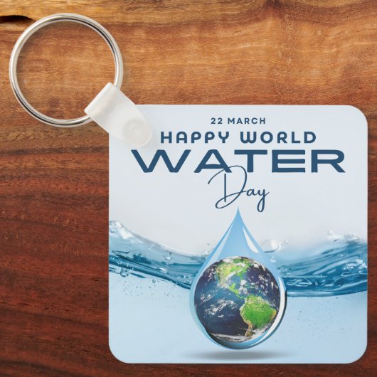世界水の日 キーホルダー (正面)