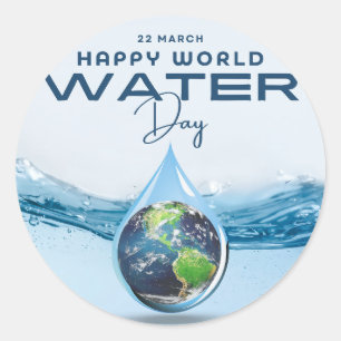 世界水の日 ラウンドシール