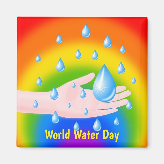 世界水の日 3月22日 マグネット (正面)