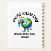 世界水デー。一滴も大切にしなさい。 プランナー手帳 (裏面)