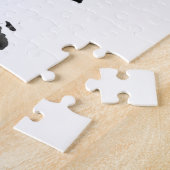 世界水彩ブラックの地図 ジグソーパズル (側面)