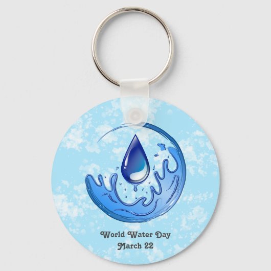 世界水救日水救土土 キーホルダー (正面)