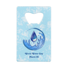 世界水救日水救土土 クレジットカード栓抜き