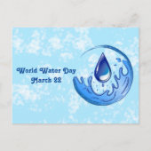 世界水救日水救土土 ポストカード (正面)