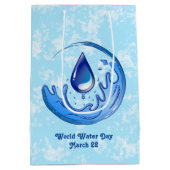 世界水救日水救土土 ミディアムペーパーバッグ (裏面)