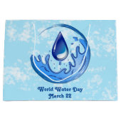 世界水救日水救土土 ラージペーパーバッグ (正面)