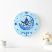 世界水救日水救土土 ラージ壁時計 (ホーム)