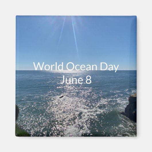 世界海洋の日 マグネット (正面)
