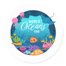 世界海洋デーカラフル水中海洋シーン