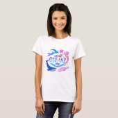 世界海洋デー 女性用Tシャツ Tシャツ (正面フル)