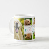 世界犬最高の母撮影コラージュ コーヒーマグカップ (正面左)