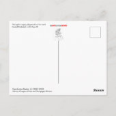 世界独身ので最も高く積み重なったトレッスル ポストカード (裏面)