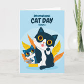 世界猫の日 カード (正面)