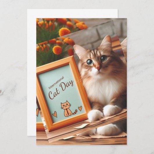 世界猫の日 招待状 (正面/裏面)