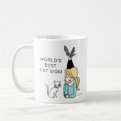 世界猫マ最高のマ·コーヒーマグ コーヒーマグカップ (左)