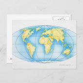 世界球 ポストカード (正面/裏面)