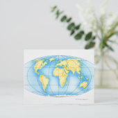 世界球 ポストカード (スタンド正面)