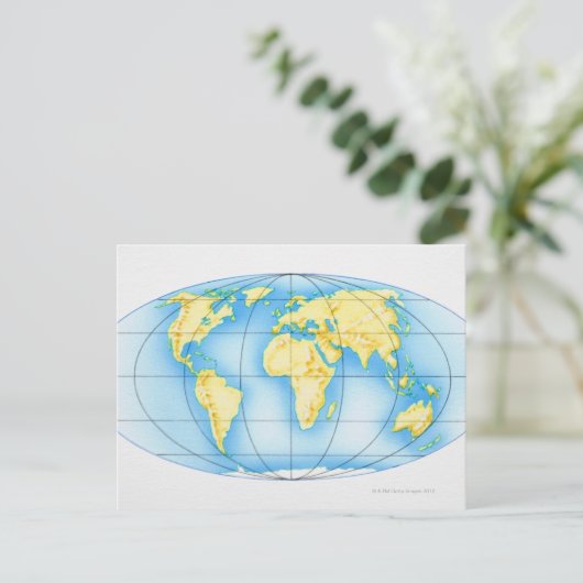 世界球 ポストカード (スタンド正面)