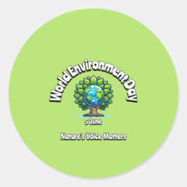 世界環境デー。6月5日 ラウンドシール