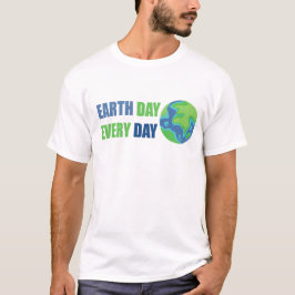 世界環境日、地球の日、毎日 Tシャツ