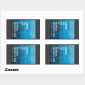 世界生き延びの終り 長方形シール (シート)