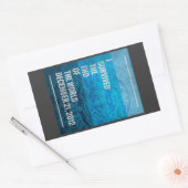 世界生き延びの終り 長方形シール (封筒)