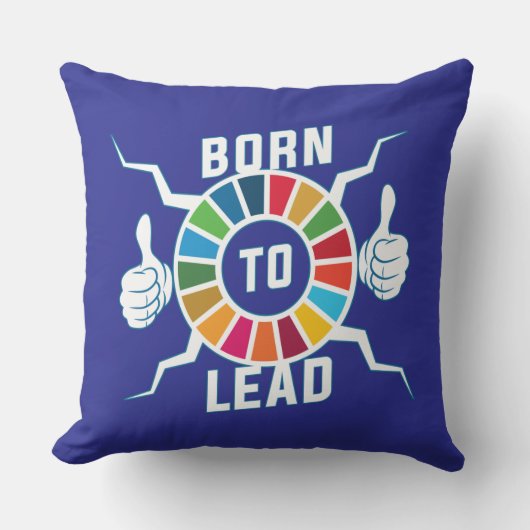 世界生まれゴールのリーダーシップをリードするやる気を起こさせる クッション (正面)