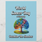 世界癌の日。2月4 チラシ (正面)