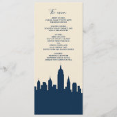 世界的なスカイラインの目的地の愛結婚のメニュー プログラム (正面)