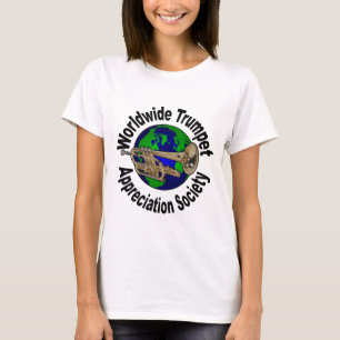 世界的なトランペットの感謝の社会 Tシャツ