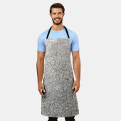 世界的なワーミングの概念 – ひび割れた焦げた地球そう エプロン (着用した状態)